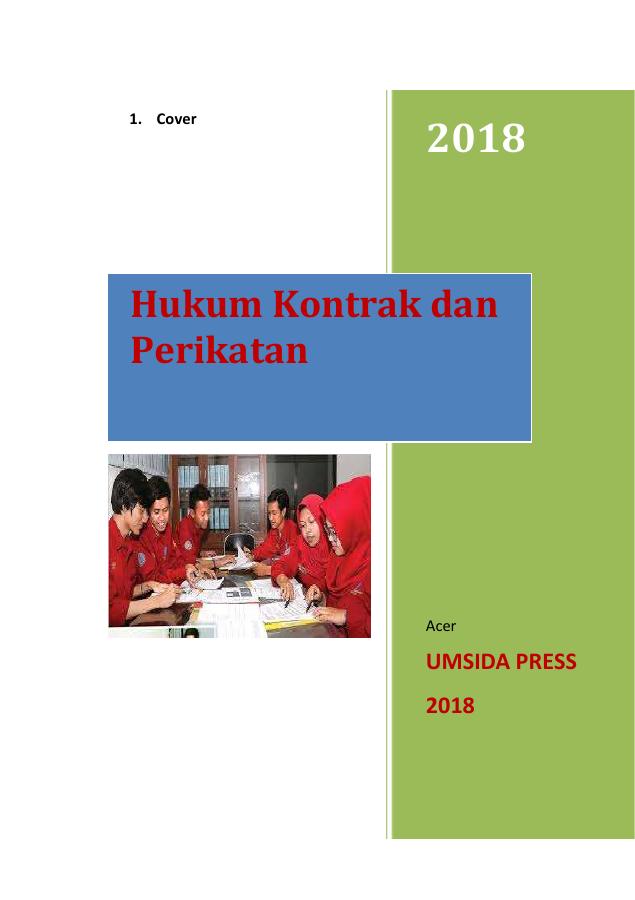 Sampul Buku Ajar Hukum Kontrak Dan Perikatan