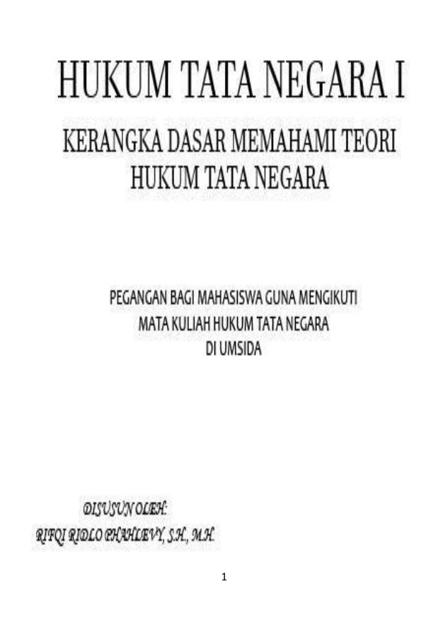 Sampul Hukum Tata Negara I